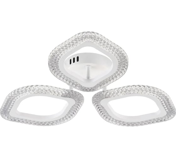 Изображение товара Люстра потолочная светодиодная диммируемая RITTER TERAMO, 460x460x75м, 78Вт, 2700K/4200K/6400K, 16м, белый 52174 1