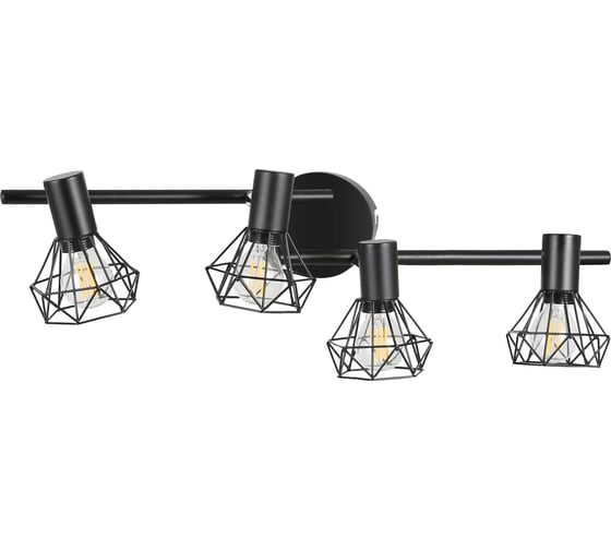 Изображение товара Светильник накладной truEnergy под лампы 4xE14 IP20 черный металл 21457