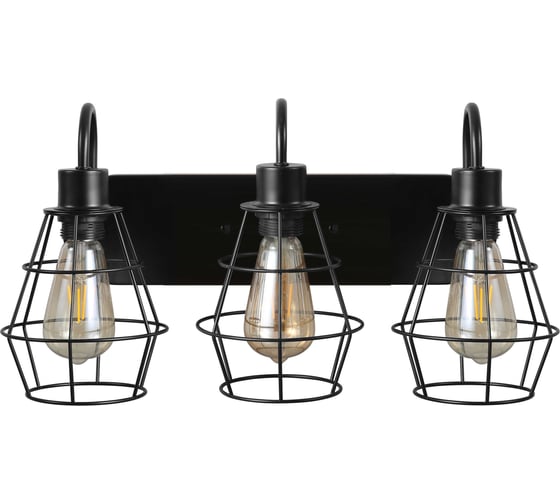 Изображение товара Светильник накладной truEnergy под лампы 3xE27 IP20 черный металл 21451