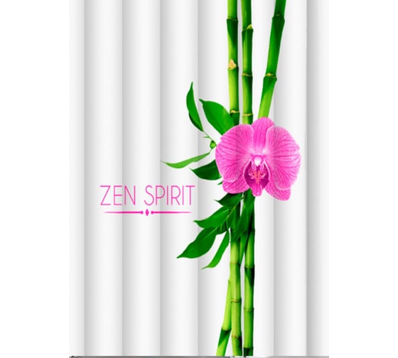 Изображение товара Шторка для ванны Melodia della vita тканевая 180х200 см Сила Дзен MZ-126 21025