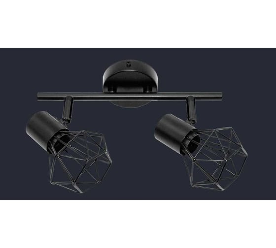 Изображение товара Светильник накладной truEnergy под лампы 2xE27 IP20 черный металл 21336