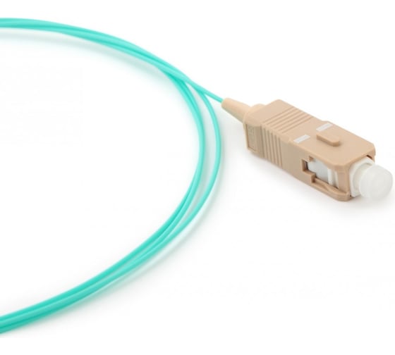 Изображение товара Волоконно-оптический пигтейл Hyperline FPT-B9-503-SC/PR-1M-LSZH-AQ MM 50/125 OM3, SC, 1 м 34486