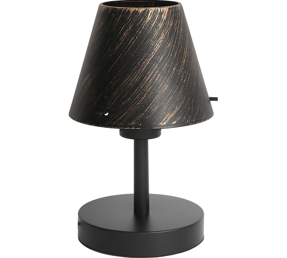 Изображение товара Светильник декоративный прикроватный truEnergy + сменный плафон под лампу E27 IP20 металл+пластик черный+белый 21501