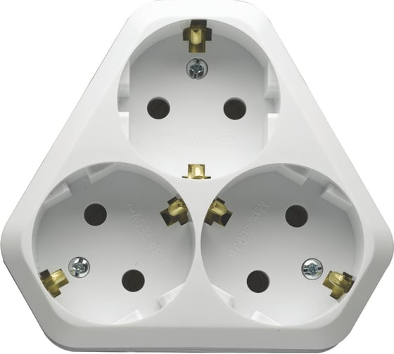 Изображение товара Разветвитель MAKEL 3 гнезда с заземлением NEW 10001204