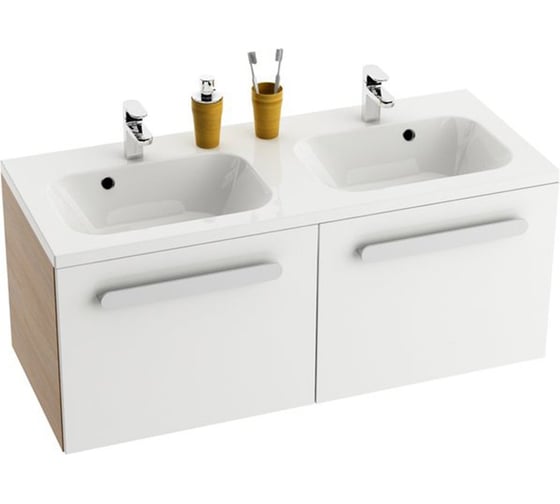 Изображение товара Тумба под умывальник Ravak SD 1200 CHROME капучино/белая X000000964