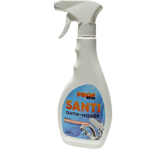 Изображение товара Кислотное средство для чистки сантехники PROFREIN SANTI, усиленная формула, СПРЕЙ, 500 грамм 405308