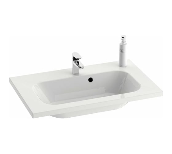 Изображение товара Умывальник  Ravak Chrome 800 белый с отверстиями, XJG01180000 00000030936