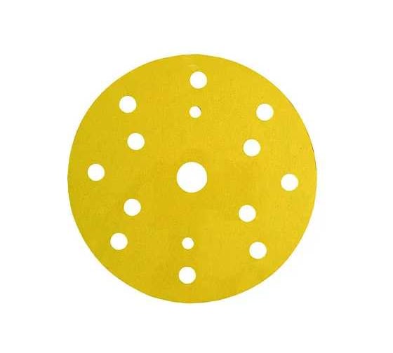Изображение товара Шлифовальный круг 255 Gold paper Р120, 15 отверстий, D150 мм, 50 шт A1 255Gold-0120-set50