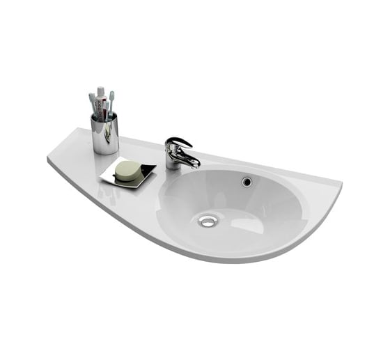Изображение товара Умывальник Ravak AVOCADO левый, белый, с отверстием, XJ1L1100000 00000018562
