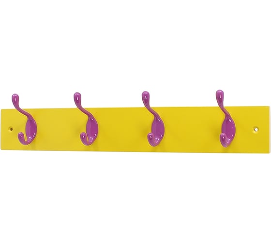 Изображение товара Цветная вешалка Larvij c 4 крючками для пальто и шапки LH4YE01PU