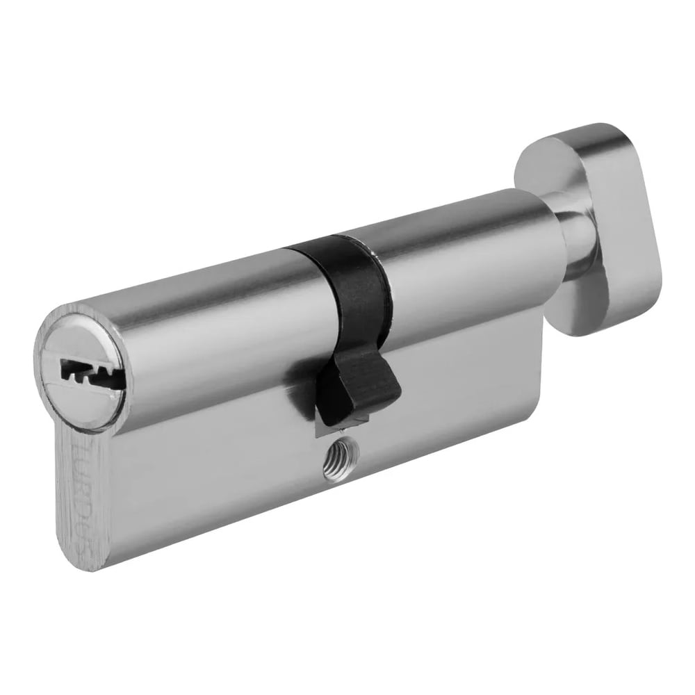 Изображение товара Цилиндр PALIDORE алюминиевый 100 мм, двусторонний, хром блестящий