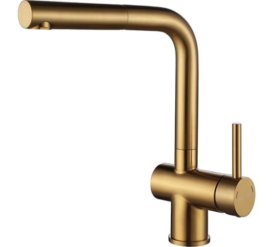 Изображение товара Смеситель для кухни Paulmark Dosse брашированное золото Do214418-BG