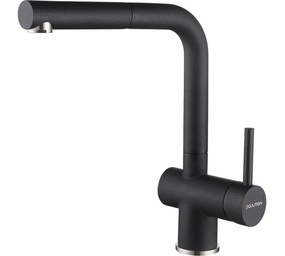 Изображение товара Смеситель для кухни Paulmark DOSSE, черный,  Do214418-BLM