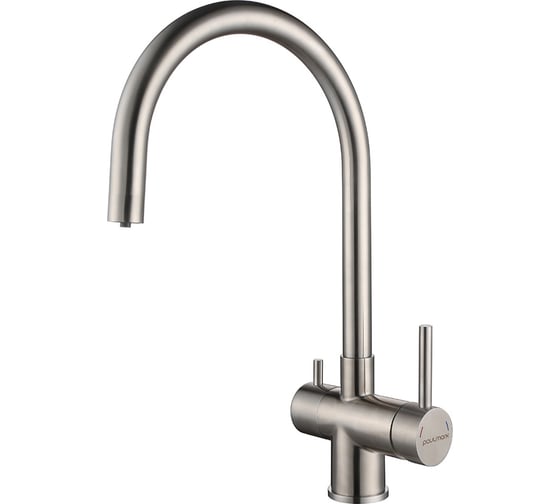 Изображение товара Смеситель для кухни под фильтр Paulmark Heller нержавеющая сталь He213218-SS