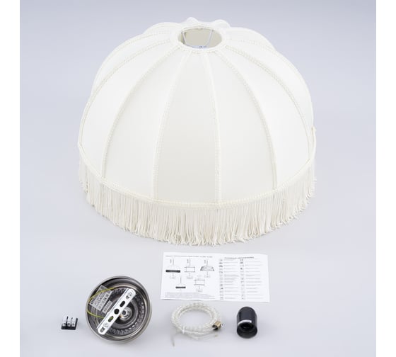 Изображение товара Подвесной светильник Citilux Базель бронза с бежевым абажуром CL407031