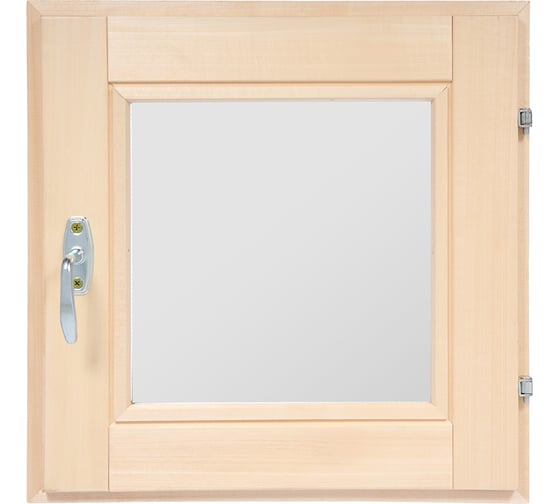 Изображение товара Стеклопакет форточка в парную Банные штучки 0,5х0,5 м с ручкой, затвором, петлями, 03723