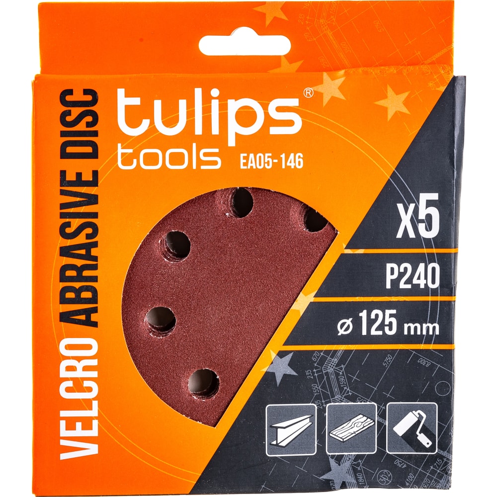 Диск Tulips Tools круглый рашпиль по дереву tulips tools