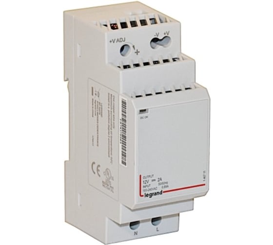 Изображение товара Блок питания Legrand 12В 24Вт регулируемый выход 146711