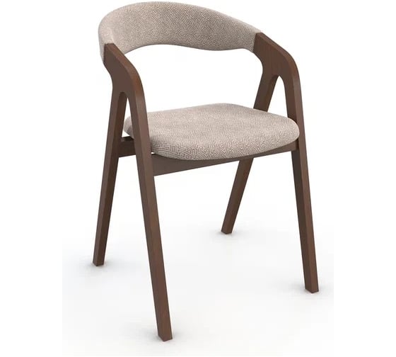 Изображение товара Кресло ООО ЛИДЕР MONTI с мягким сиденьем и удобной гнутой спинкой Кресло MONTI Estetica mineral shell (VipTextil)