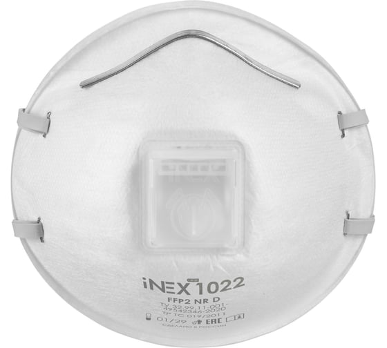 Изображение товара Полумаска фильтрующая INEX FFP2, с клапаном выдоха 1022
