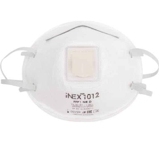 Изображение товара Полумаска фильтрующая INEX FFP1, с клапаном выдоха 1012