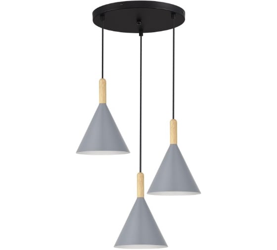 Изображение товара Светильник подвесной EVOLUCE Черный/Серый E27 3*40W SLE1255-433-03