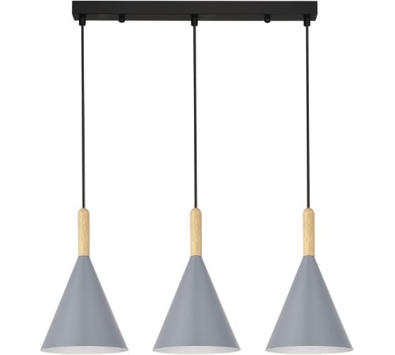 Изображение товара Светильник подвесной EVOLUCE Черный/Серый E27 3*40W SLE1255-413-03