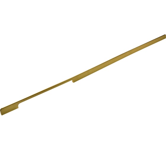 Изображение товара Ручка мебельная JET 611 накладная межцентровое расстояние 2x480 мм L 1200 мм, алюминий, золото R611A.1200GPQ99