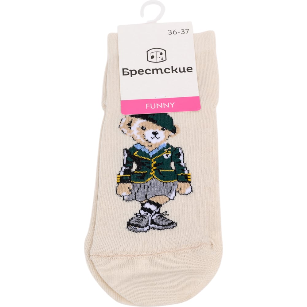 Изображение товара Женские носки БРЕСТСКИЕ FUNNY 16C1103 рисунок жемчуг 36-37