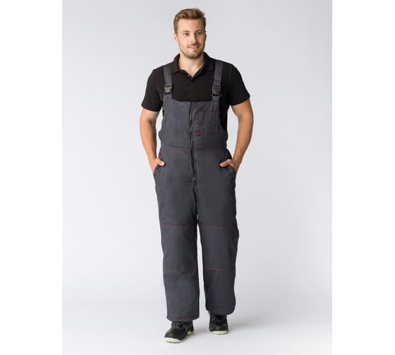 Изображение товара Полукомбинезон зимний Факел Флофт Премиум (ткань смесовая, 240) т.серый 87491738.010