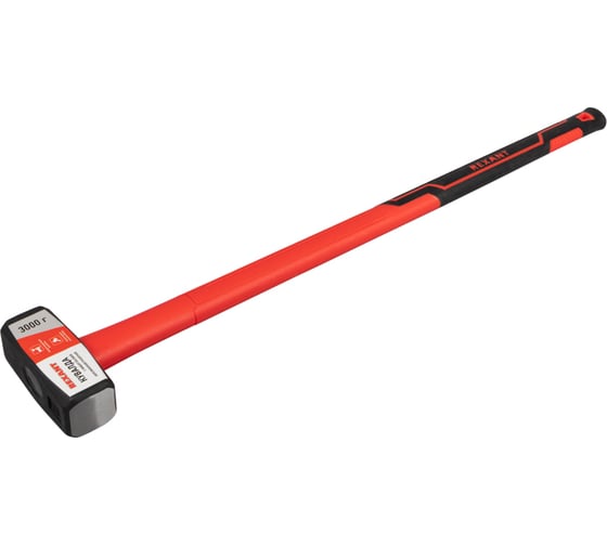 Изображение товара Кувалда REXANT с фибергласовой обрезиненной рукояткой, 3000 г 12-8133