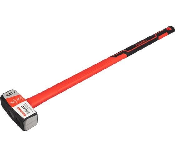 Изображение товара Кувалда REXANT с фибергласовой обрезиненной рукояткой, 4000 г 12-8134