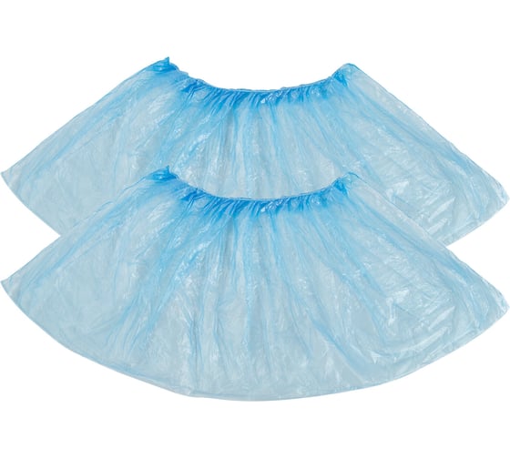 Изображение товара Бахилы ОФИСМАГ стандарт 2,3 грамм, синие, Meridian комплект 100 штук (50 пар), 40x15см, ПНД, шк59167 631340