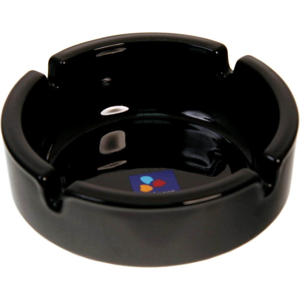 Изображение товара Пепельница LUMINARC стеклянная черная круглая 10.7 см