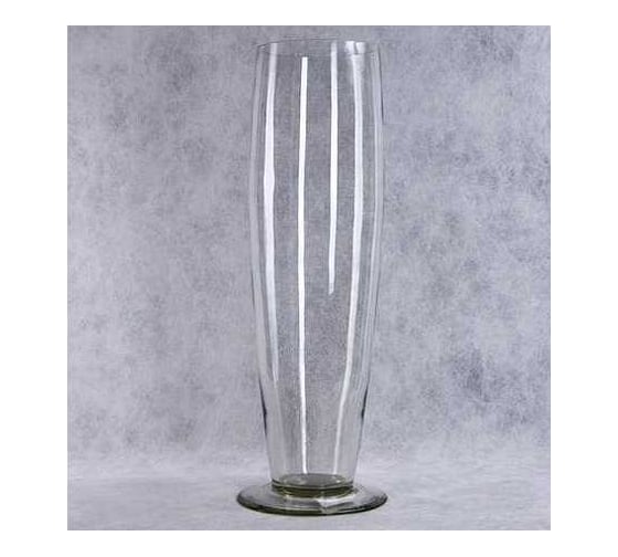 Изображение товара Ваза на плитке Никольский завод светотехнического стекла МАРИТТ2 средняя, высота 40 см, диаметр 12 см 063230