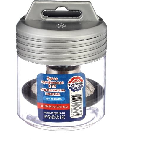 Изображение товара Фреза профильная E-15 65х15 мм, M14, ограничитель пластик TORGWIN T1328415