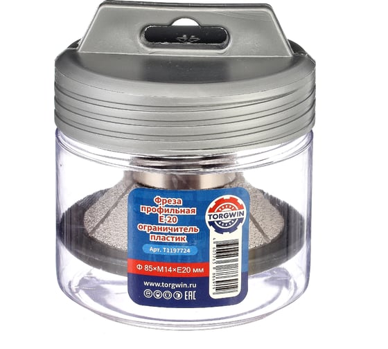 Изображение товара Фреза профильная E-20 85х20 мм, M14, ограничитель пластик TORGWIN T1197724