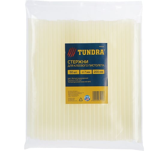 Изображение товара Стержни клеевые (50 шт; 7х200 мм) ТУНДРА 4661024
