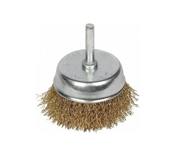Изображение товара Щетка проволочная чашечная на шпильке (50х0.35х6.35 мм) INGCO WB30501
