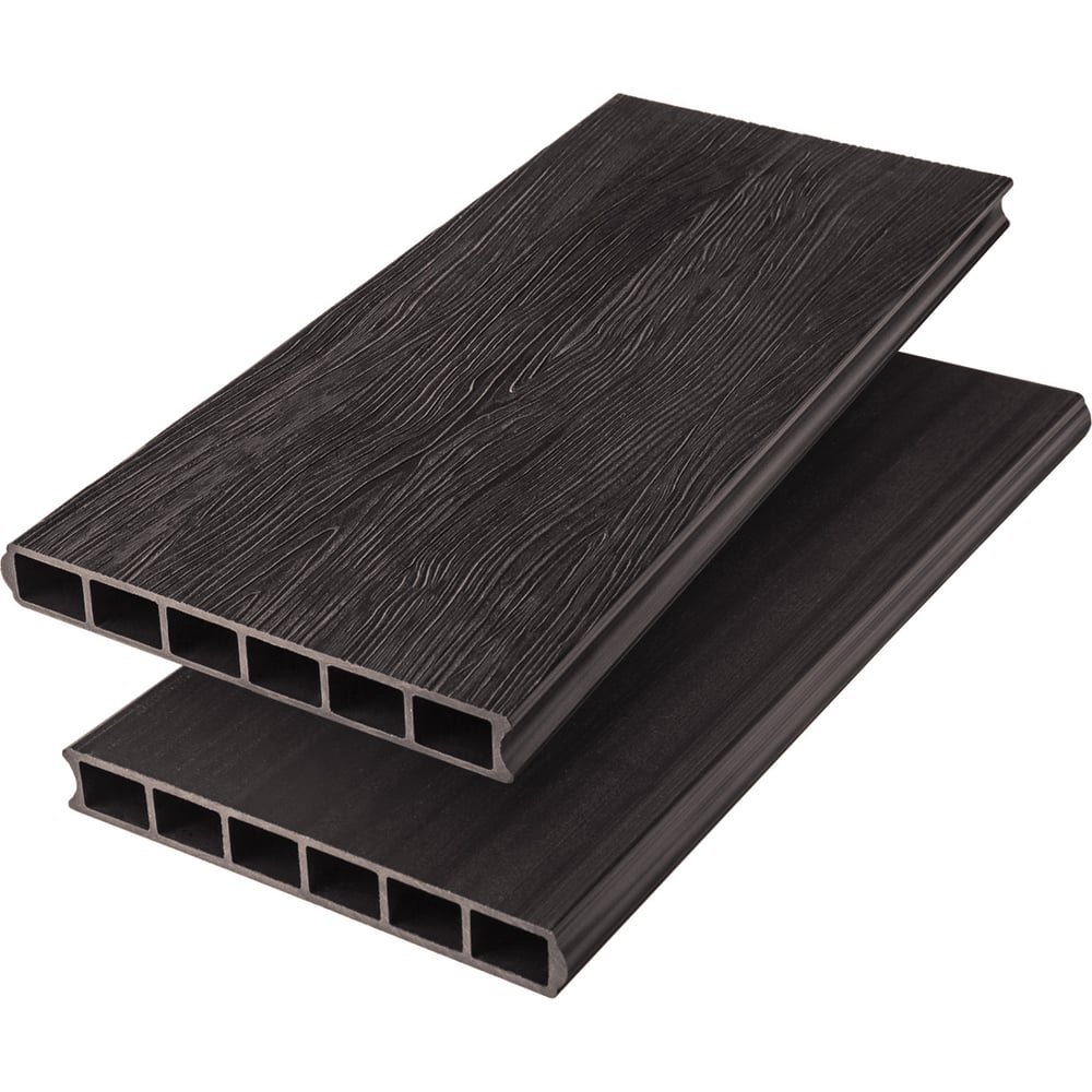 Изображение товара Комплект из 4-х 3D-досок ДПК Еврогрядка венге для грядок и клумб