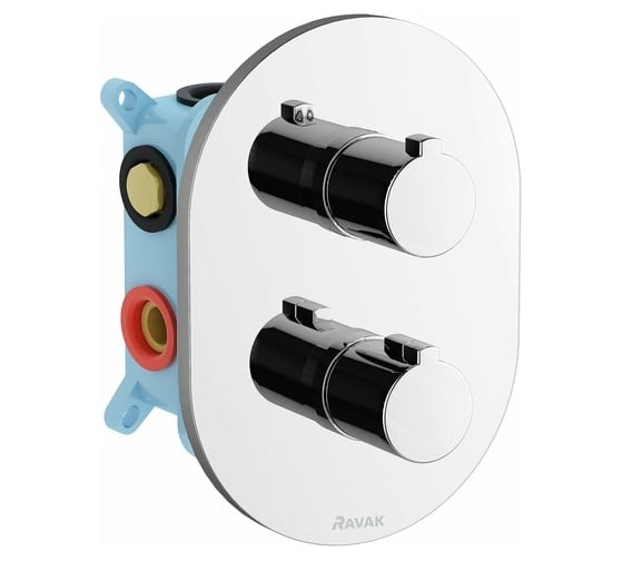 Изображение товара Смеситель термостатический Ravak CR 067.00 скрытого монтажа, трехрежимный X070075 00000044293