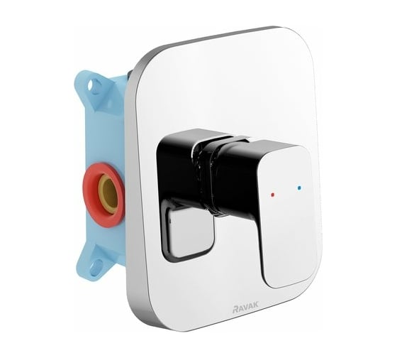 Изображение товара Смеситель скрытого монтажа Ravak 10 градусов Free -TD F 066.00 с переключателем X070137