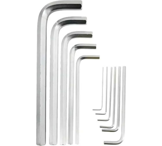 Изображение товара Набор шестигранных ключей YATO 10 шт. YT-58201