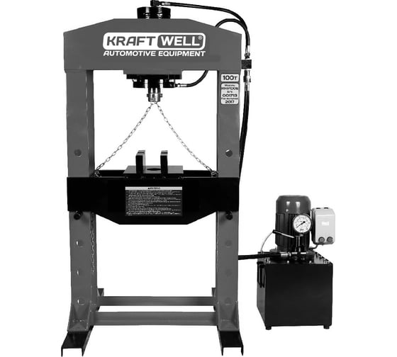 Изображение товара Пресс KraftWell 100 т, сварная рама c электроприводом KRWPR100E