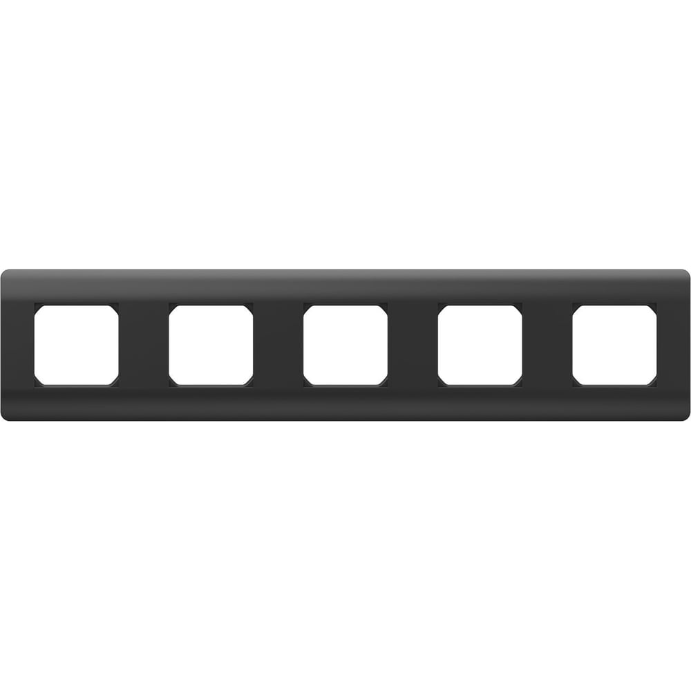 Изображение товара Рамка 5-м CHINT NEW3-E универсальная черная для кабельных систем IP20