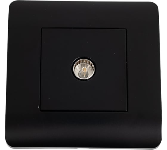 Изображение товара Розетка телевизионная одиночная TV CHINT NEW3-E коннектор черный 431487