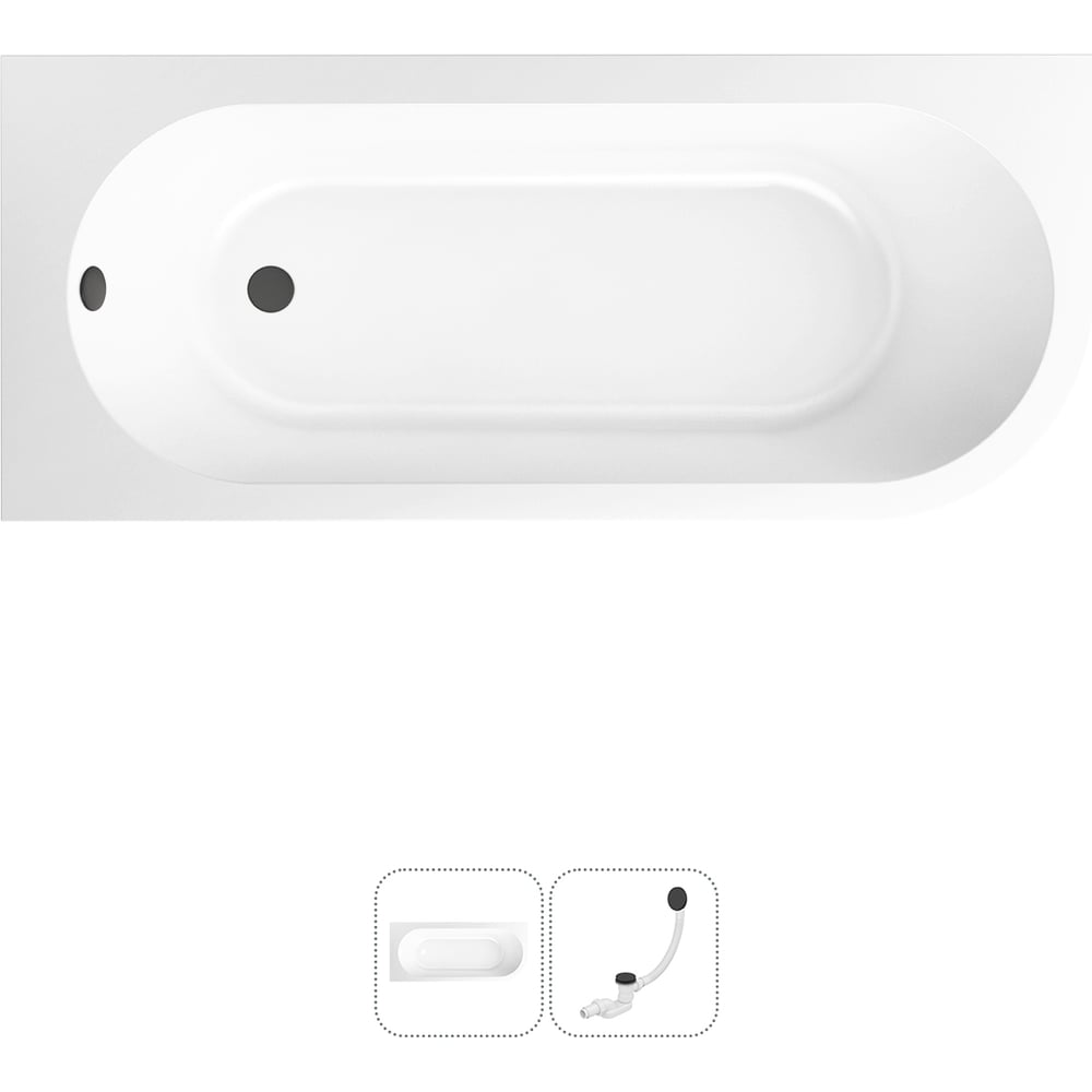 Изображение товара Акриловая ванна Lavinia Boho Art II 2 в 1 с возможностью установки экрана