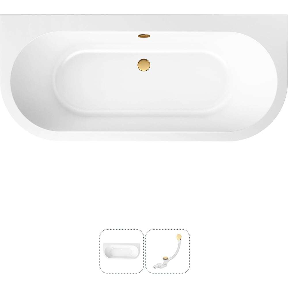 Изображение товара Акриловая ванна Lavinia Boho Art 2 в 1 с сливом и установкой экрана