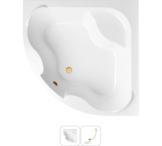 Изображение товара Акриловая ванна Lavinia Boho Aveo в наборе 2 в 1: акриловая ванна, слив-перелив 202010905