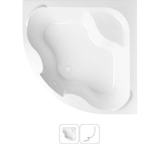 Изображение товара Акриловая ванна Lavinia Boho Aveo в наборе 2 в 1: акриловая ванна, слив-перелив 202010814